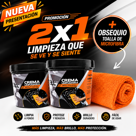 2X1 CREMA LIMPIADORA - NUEVA PRESENTACIÓN