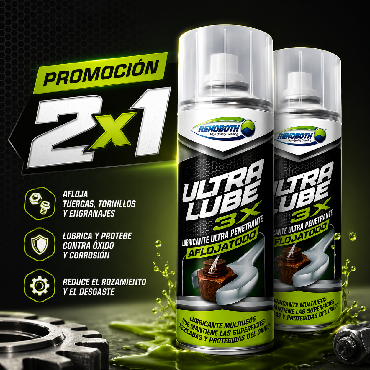 2X1 ULTRA LUBE® 3EN1