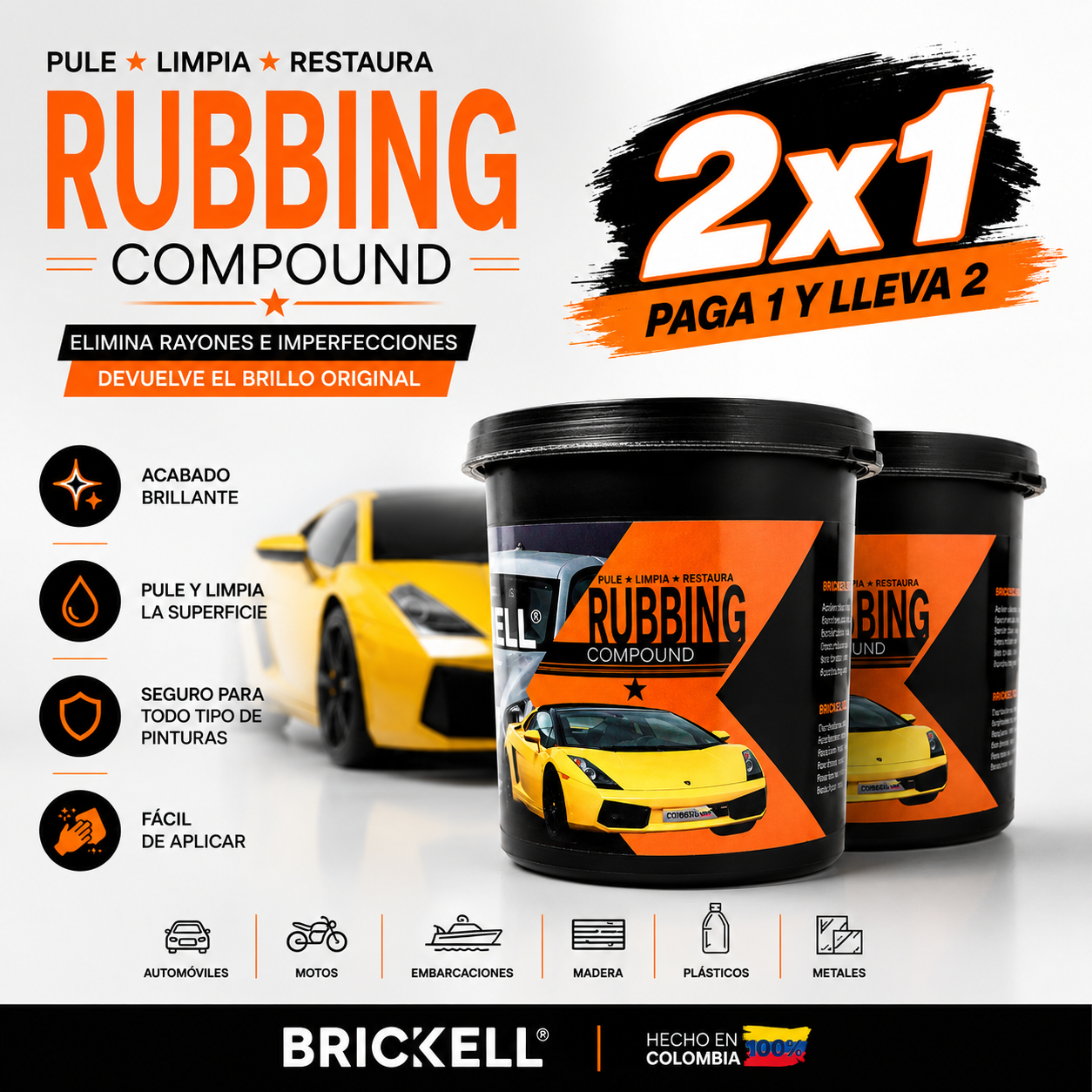 RUBBING PREMUIN 2X1