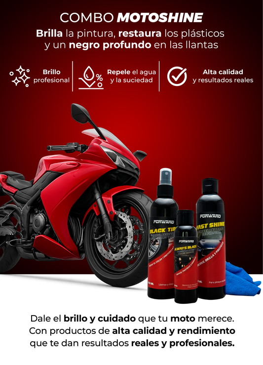 COMBO MOTOSHINE MOTOS/CARROS