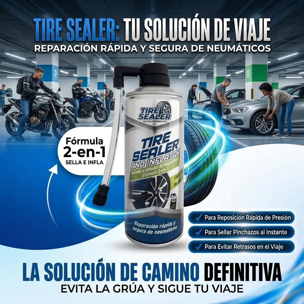 INFLADOR Y SELLADOR DE LLANTAS