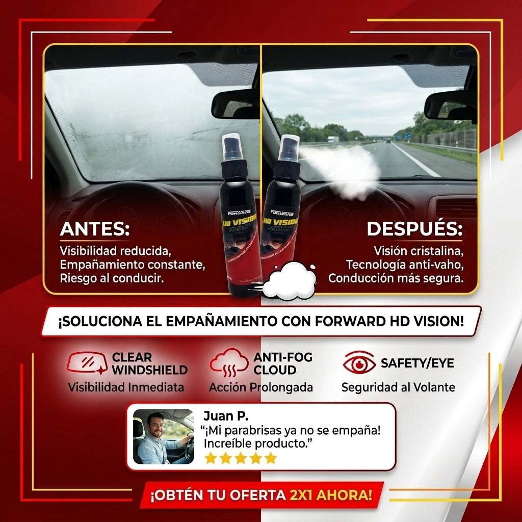 2 HD VISION - ANTI EMPAÑANTE Y ANTI LLUVIA